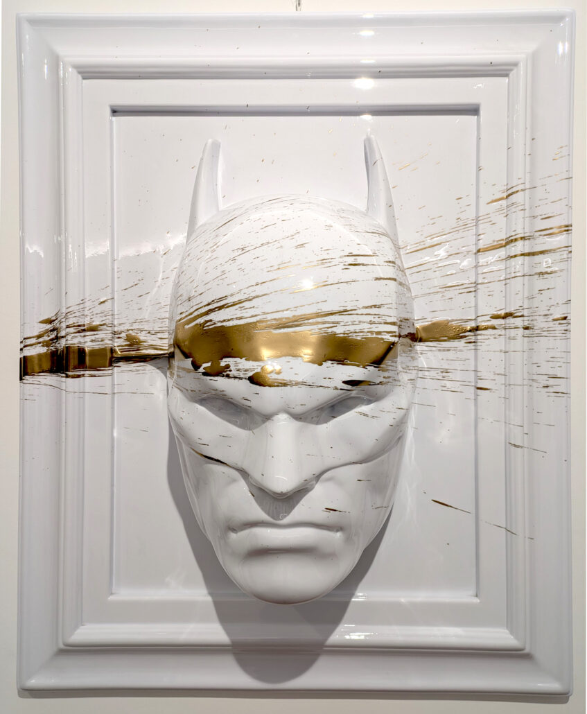 Batman Complicità white lucido e splash oro