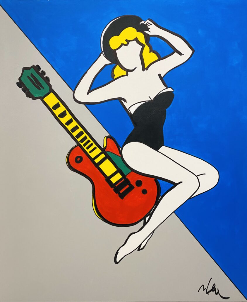 Pin up chitarra