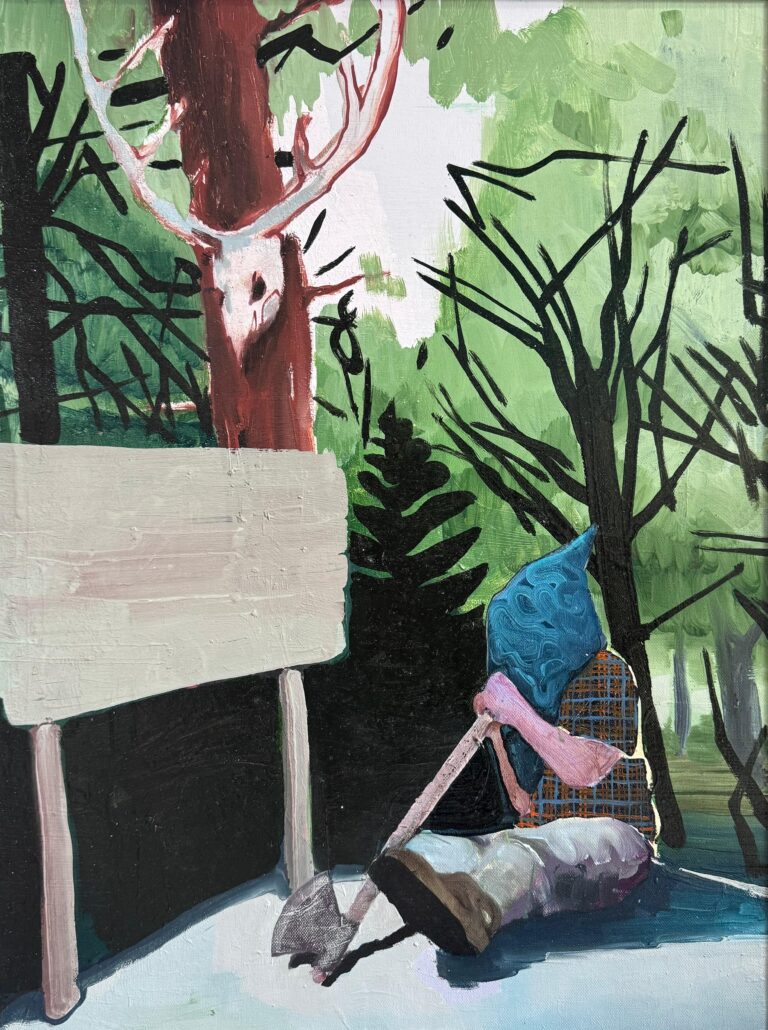 Uomo mascherato con ascia